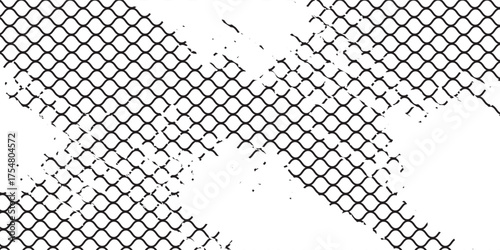 Mesh texture for fishing nets. Grunge pattern for sportswear or soccer goal, volleyball net, basketball hoop, hockey, athletics. Mesh background