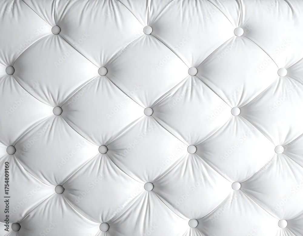Fototapeta premium White quilted upholstery detail