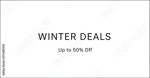 Winter deals sale discount promotion offer savings clearance limited time shop