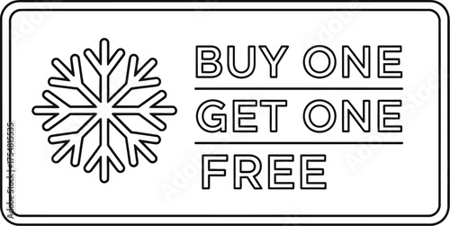 Buy one get one free sale promotion discount offer retail marketing special