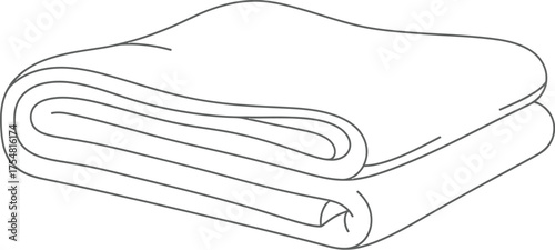 Folded cloth fabric textile stack laundry clean soft cotton linen towel white