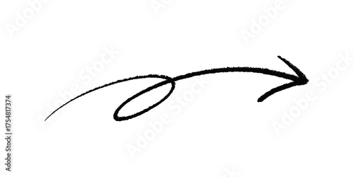 手書きのくるくる矢印