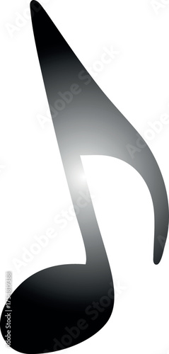 Monochrome Eighth Note 