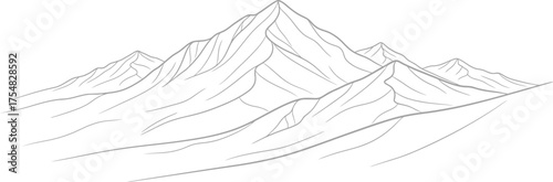 Mountain range peaks landscape nature travel adventure outdoors hiking scenic