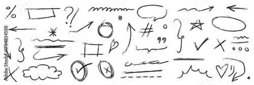 Slika na platnu Hand Drawn Doodle Elements