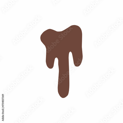 chocolate drip vector, choco melted, hot cocoa flow, sweet dessert vector, milk drop illustration, brown liquid wave, melting chocolate cartoon,