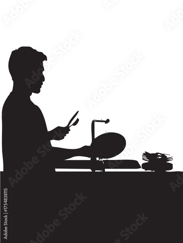 Abstract black background for digital composite design and graphic resources