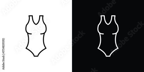 Swimsuit icon - Line Style. symbol template design