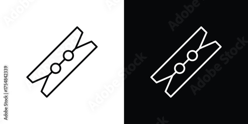 Peg icon - Line Style. symbol template design