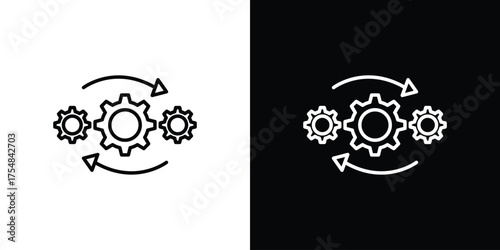 Operation icon - Line Style. symbol template design