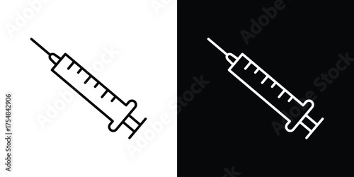 Needle icon - Line Style. symbol template design