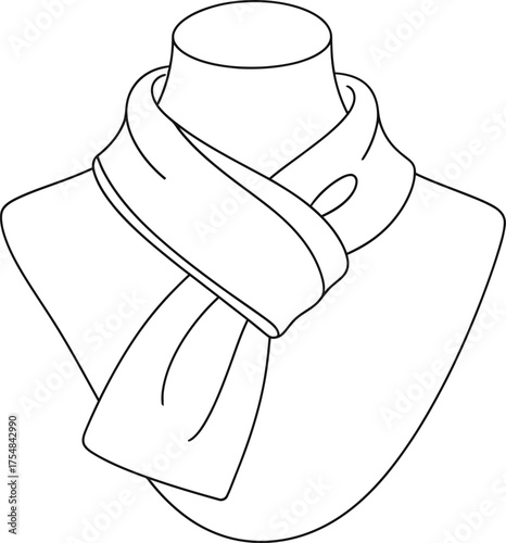 Scarf mannequin fashion accessory neckwear clothing style winter apparel