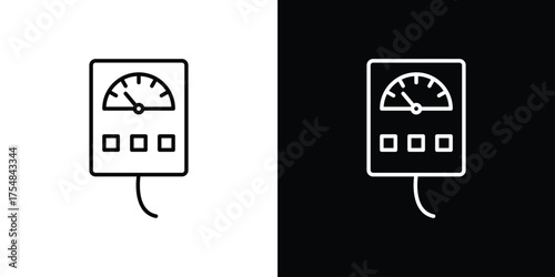 Meter icon - Line Style. symbol template design