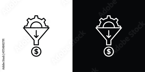 Lead generation icon - Line Style. symbol template design