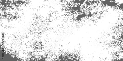 Abstract grunge texture background with black and white paint pattern on old wall surface for design art vintage backdrop