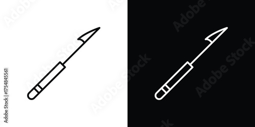 Harpoon icon - Line Style. symbol template design