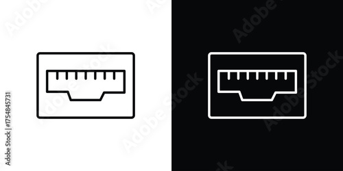 HDMI icon - Line Style. symbol template design