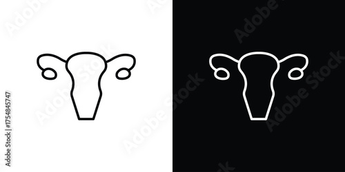 Gynecology icon - Line Style. symbol template design