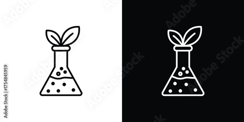 GMO icon - Line Style. symbol template design