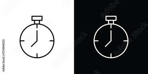 Fast processing icon - Line Style. symbol template design