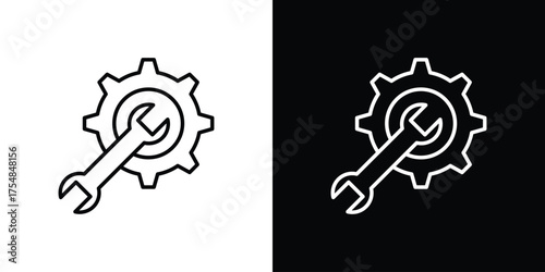 Customized icon - Line Style. symbol template design