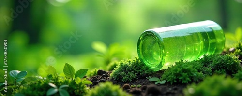 Bioplastic Packaging in Lush Green Environment Sustainable Design for a Cleaner Future