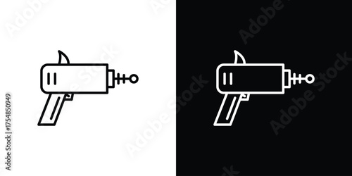 Blaster icon - Line Style. symbol template design