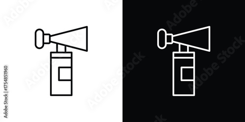 Air horn icon - Line Style. symbol template design