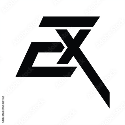   EX, logo EX ,Letter On luxury Logo