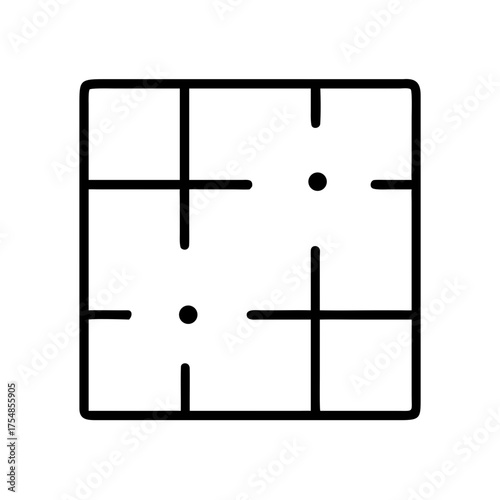 Simple grid layout icon representing organizational structure  