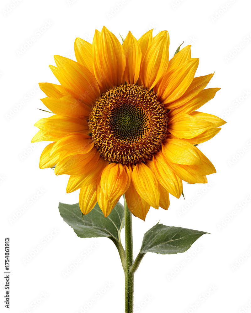 Naklejka premium sunflower isolated on white