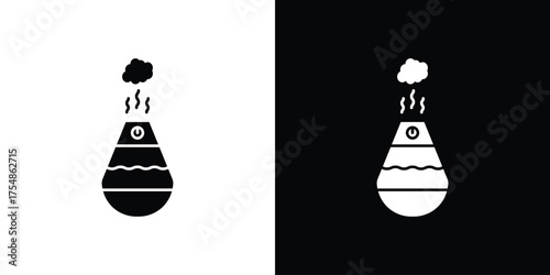 Humidifier icon. Black and white simple flat design icon