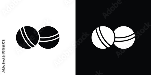 Bath salts bomb icon. Black and white simple flat design icon