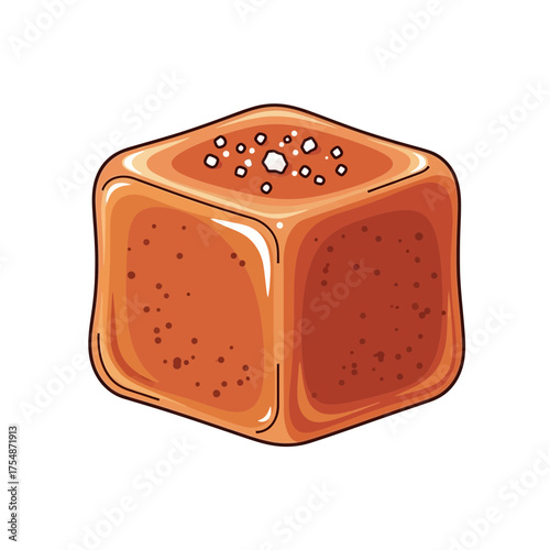 Bottle of wine and glass illustration on white background