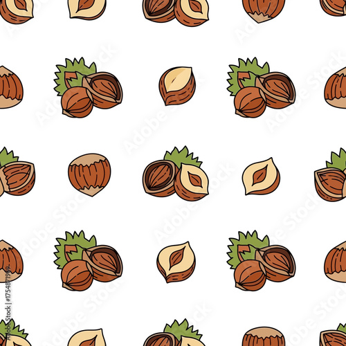Hazelnut pattern texture background seamless repeating