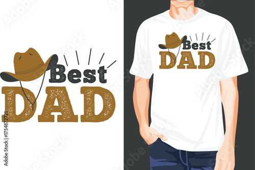 Best Dad t-shirt design
