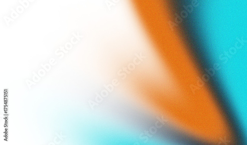 Abstract textured light with orange teal and black gradient isolated on transparent background