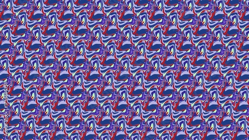 Peacock Feather Type seamless pattern