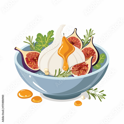 Burrata-Bowl mit Feigen