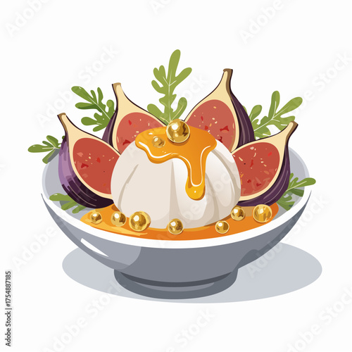 Burrata-Bowl mit Feigen