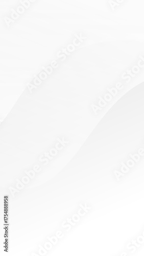 Simple Wave art white vertical background abstract design. Clean White Surface. light shadow. template layout Social Media.