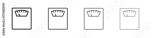 Weight scale icon set vector eps10. illustration, logo sign symbol pictogram template