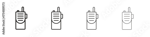 Walkie talkie icon set vector eps10. illustration, logo sign symbol pictogram template