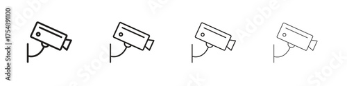 Security camera icon set vector eps10. illustration, logo sign symbol pictogram template