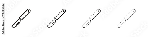 Scalpel icon set vector eps10. illustration, logo sign symbol pictogram template