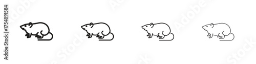 Rat icon set vector eps10. illustration, logo sign symbol pictogram template