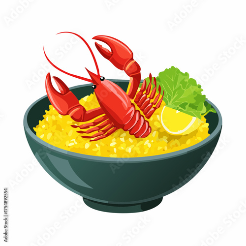Hummer-Bowl mit Safranreis