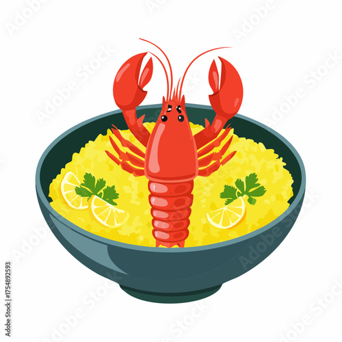 Hummer-Bowl mit Safranreis