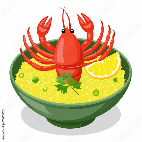 Hummer-Bowl mit Safranreis