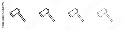 Hatchet icon set vector eps10. illustration, logo sign symbol pictogram template